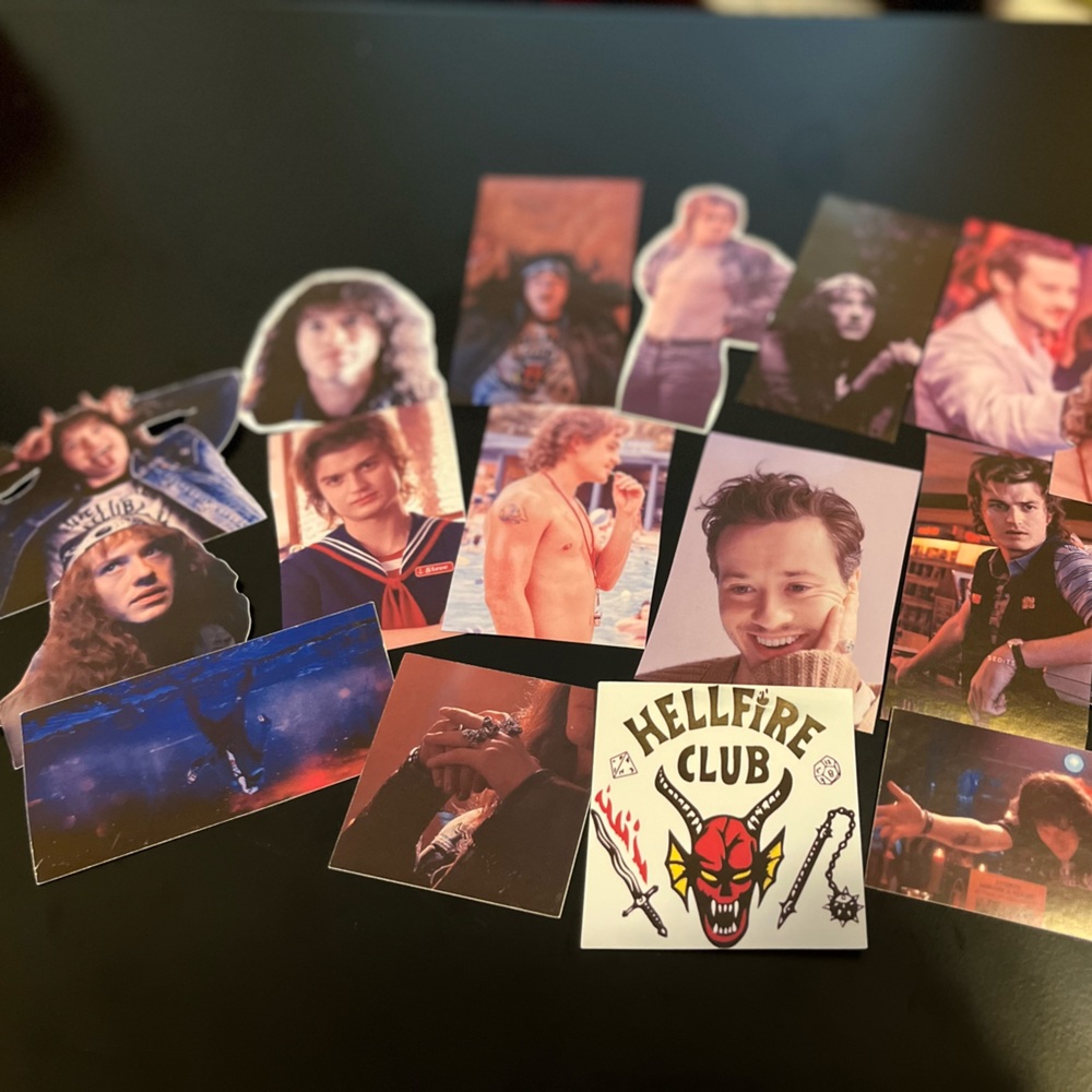 10 count Stranger Things sticker pack